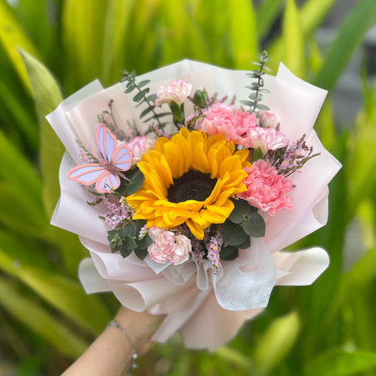 {M12} Caring- Sunflower & carnations
