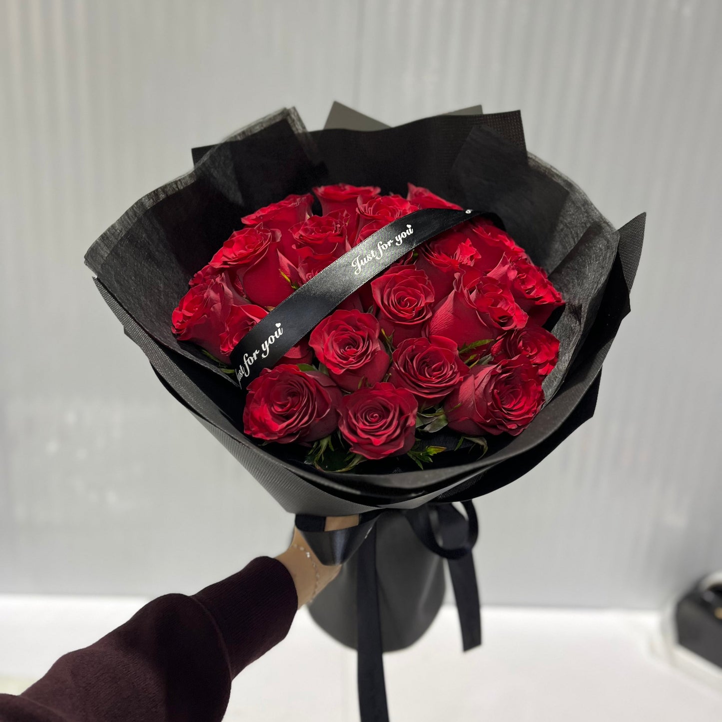 Black Love- 24 rose bouquet